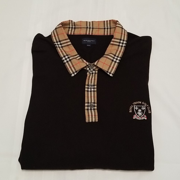 Burberry Other - Burberry Golf Polo Shirt Black Sz: XXL